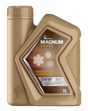 Моторное масло Rosneft Magnum Coldtec 5W-40 SN/CF, 1л