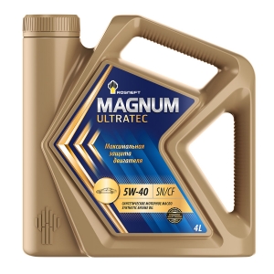 Моторное масло Rosneft Magnum Ultratec 5W-40 SN/CF, 4л